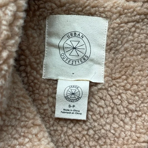 NEW Urban Outfitters Oversized Faux Leather Aviator Jacket